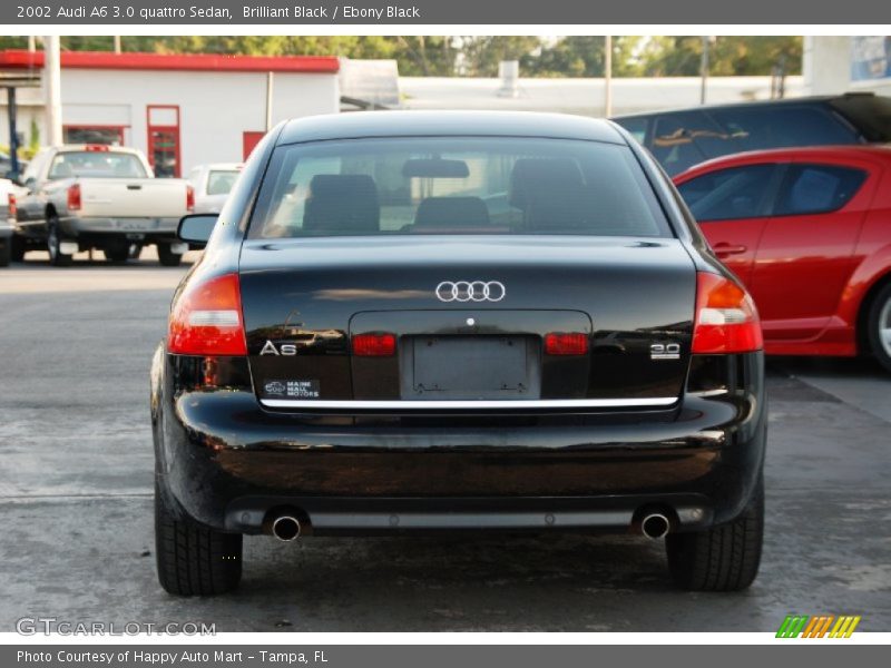 Brilliant Black / Ebony Black 2002 Audi A6 3.0 quattro Sedan