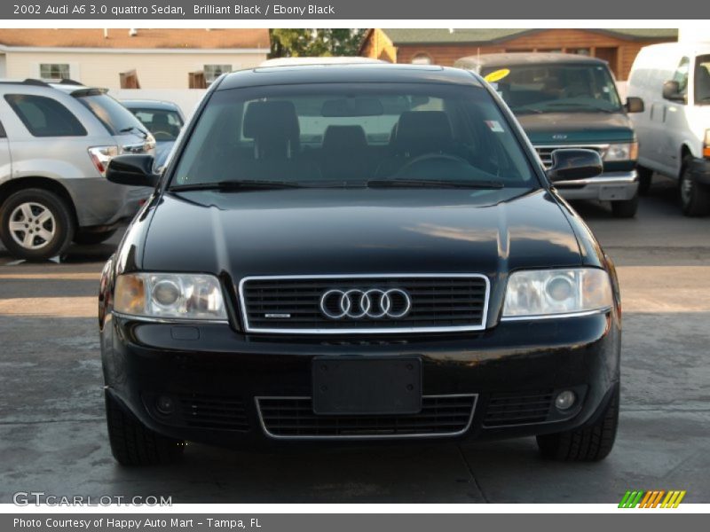 Brilliant Black / Ebony Black 2002 Audi A6 3.0 quattro Sedan