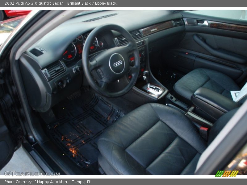 Brilliant Black / Ebony Black 2002 Audi A6 3.0 quattro Sedan