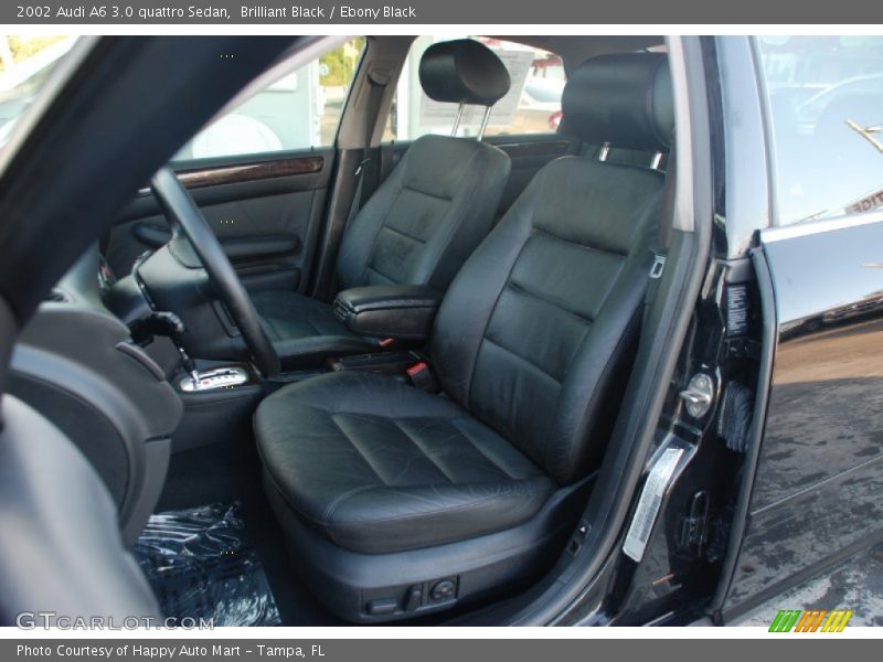 Brilliant Black / Ebony Black 2002 Audi A6 3.0 quattro Sedan