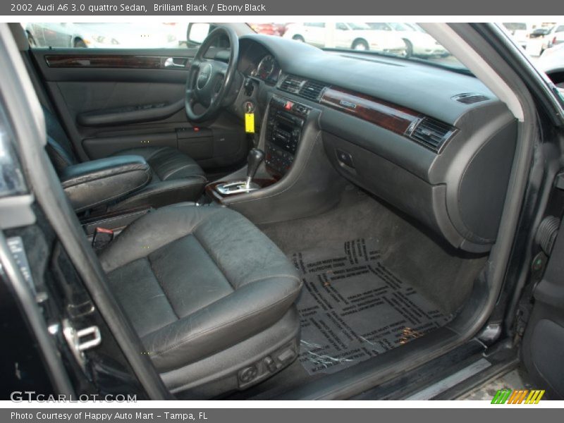 Brilliant Black / Ebony Black 2002 Audi A6 3.0 quattro Sedan