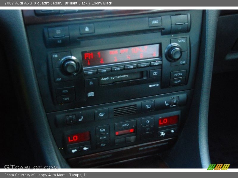 Brilliant Black / Ebony Black 2002 Audi A6 3.0 quattro Sedan