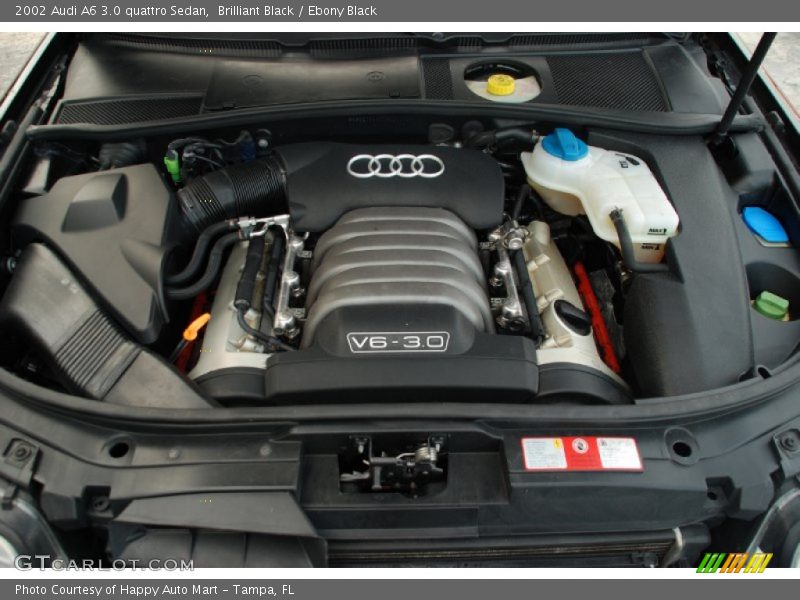 Brilliant Black / Ebony Black 2002 Audi A6 3.0 quattro Sedan