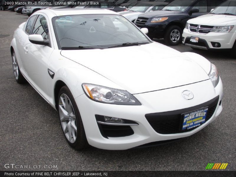 Crystal White Pearl / Black 2009 Mazda RX-8 Touring