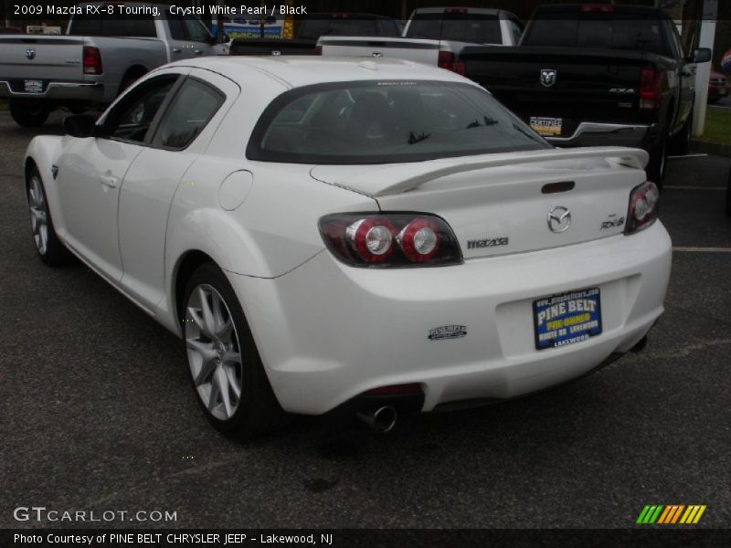 Crystal White Pearl / Black 2009 Mazda RX-8 Touring
