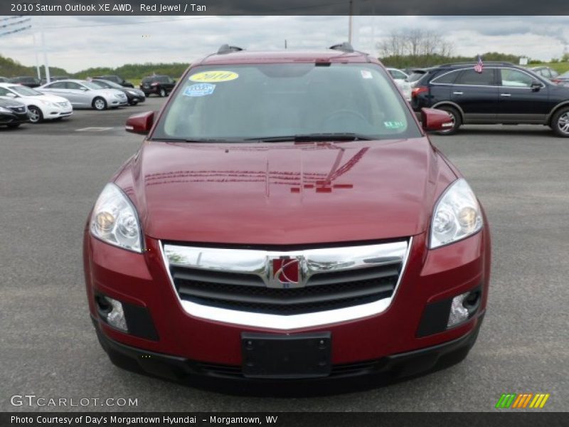 Red Jewel / Tan 2010 Saturn Outlook XE AWD