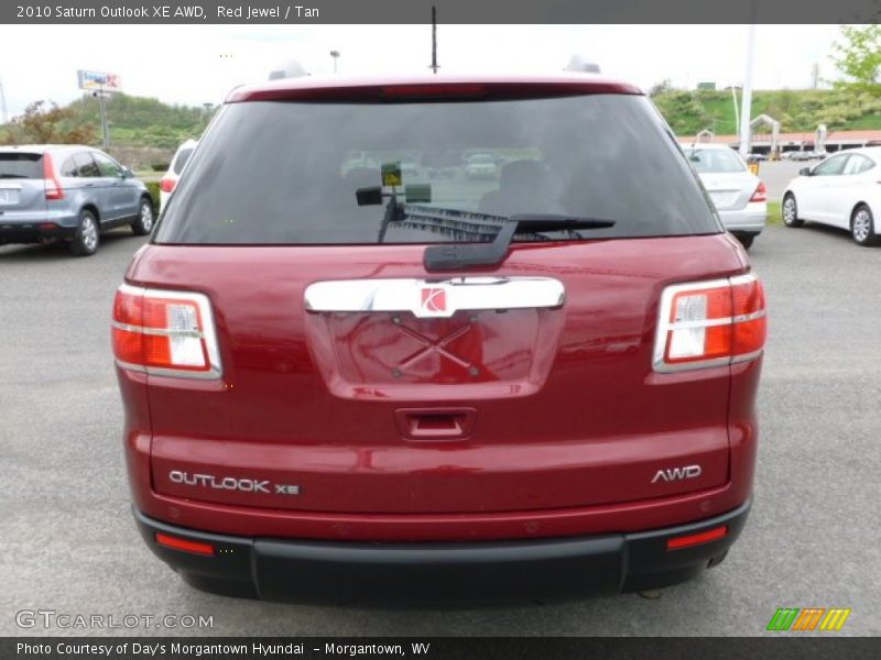 Red Jewel / Tan 2010 Saturn Outlook XE AWD