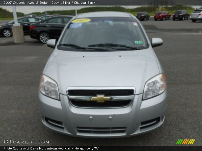 Cosmic Silver / Charcoal Black 2007 Chevrolet Aveo LS Sedan