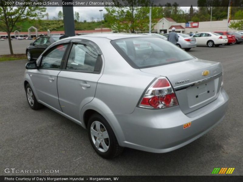 Cosmic Silver / Charcoal Black 2007 Chevrolet Aveo LS Sedan