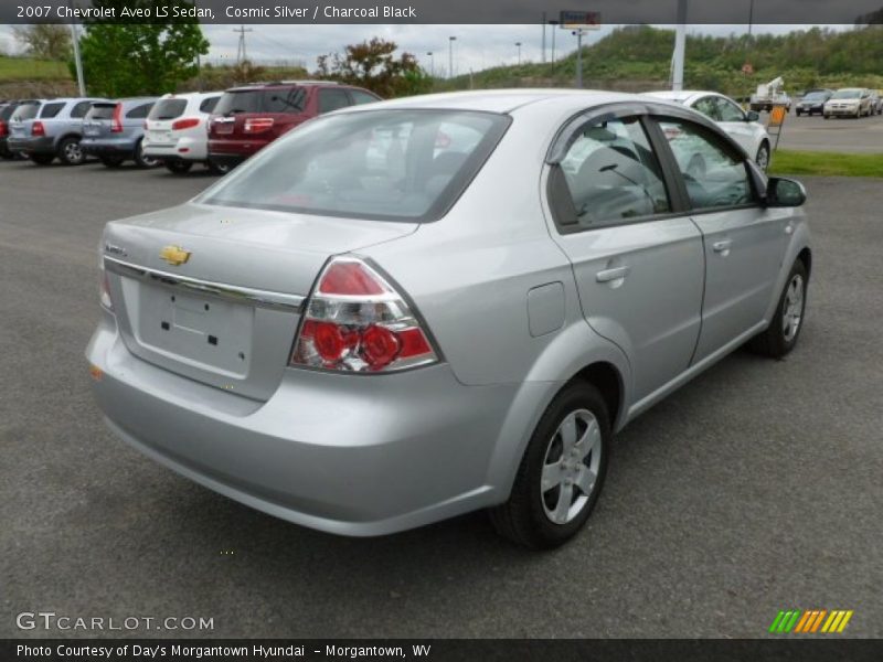 Cosmic Silver / Charcoal Black 2007 Chevrolet Aveo LS Sedan