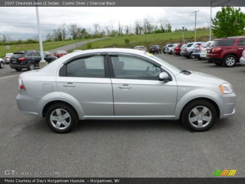 Cosmic Silver / Charcoal Black 2007 Chevrolet Aveo LS Sedan
