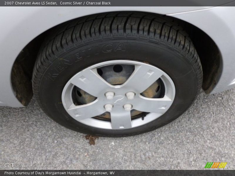 Cosmic Silver / Charcoal Black 2007 Chevrolet Aveo LS Sedan