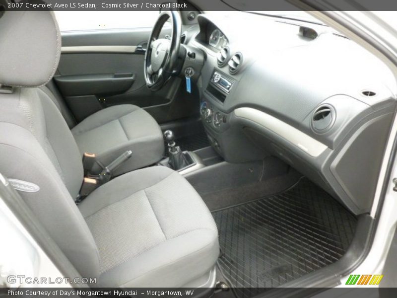 Cosmic Silver / Charcoal Black 2007 Chevrolet Aveo LS Sedan