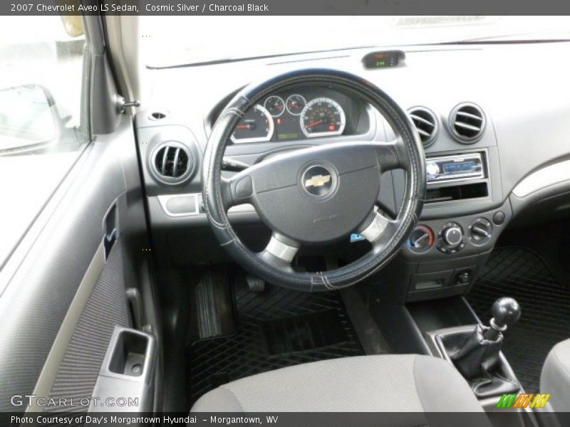 Cosmic Silver / Charcoal Black 2007 Chevrolet Aveo LS Sedan