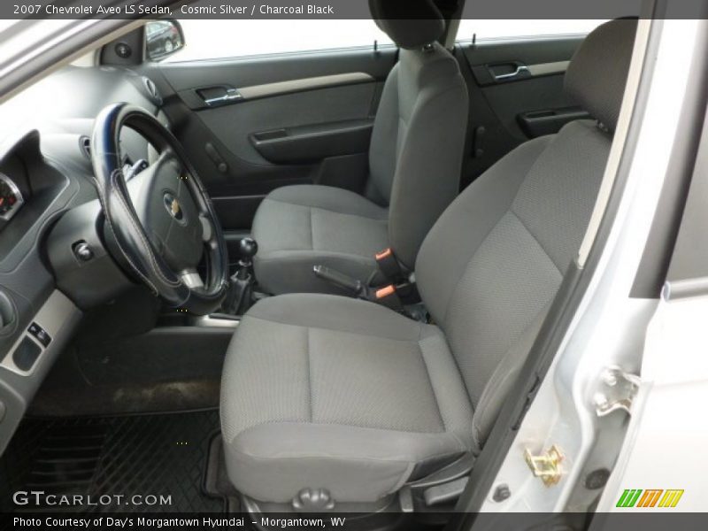 Cosmic Silver / Charcoal Black 2007 Chevrolet Aveo LS Sedan