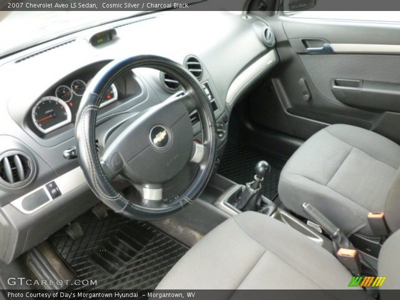 Cosmic Silver / Charcoal Black 2007 Chevrolet Aveo LS Sedan