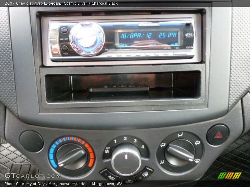 Cosmic Silver / Charcoal Black 2007 Chevrolet Aveo LS Sedan
