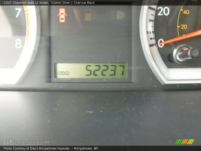 Cosmic Silver / Charcoal Black 2007 Chevrolet Aveo LS Sedan