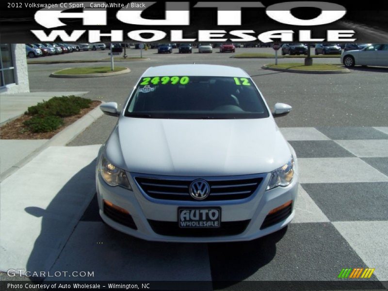 Candy White / Black 2012 Volkswagen CC Sport