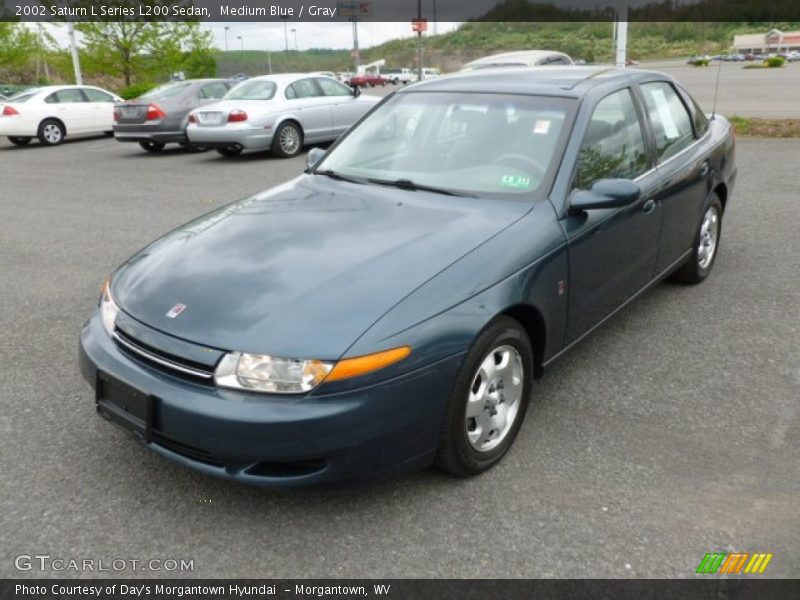 Medium Blue / Gray 2002 Saturn L Series L200 Sedan