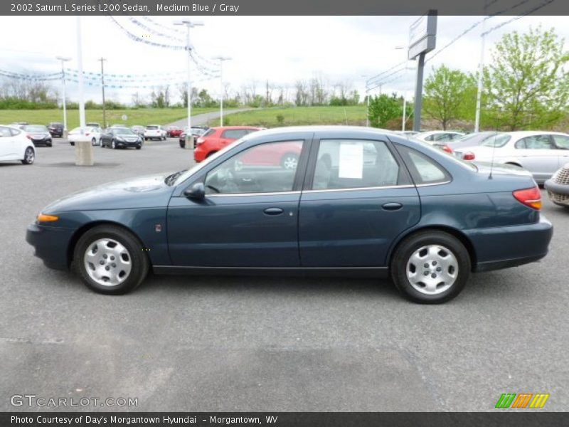 Medium Blue / Gray 2002 Saturn L Series L200 Sedan