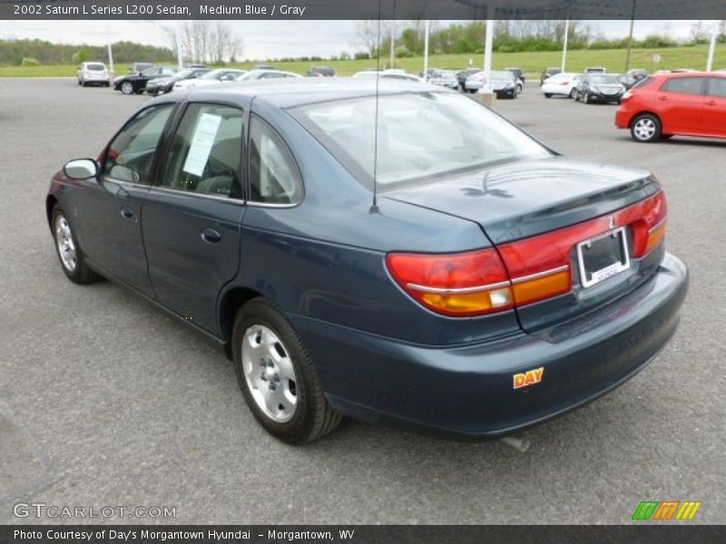 Medium Blue / Gray 2002 Saturn L Series L200 Sedan