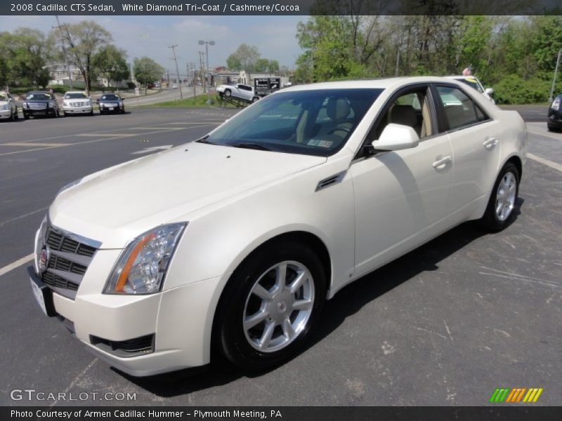 White Diamond Tri-Coat / Cashmere/Cocoa 2008 Cadillac CTS Sedan