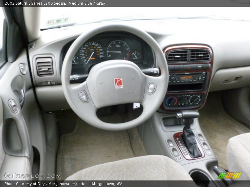 Medium Blue / Gray 2002 Saturn L Series L200 Sedan