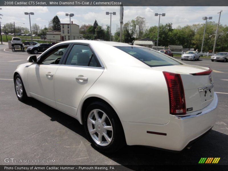 White Diamond Tri-Coat / Cashmere/Cocoa 2008 Cadillac CTS Sedan