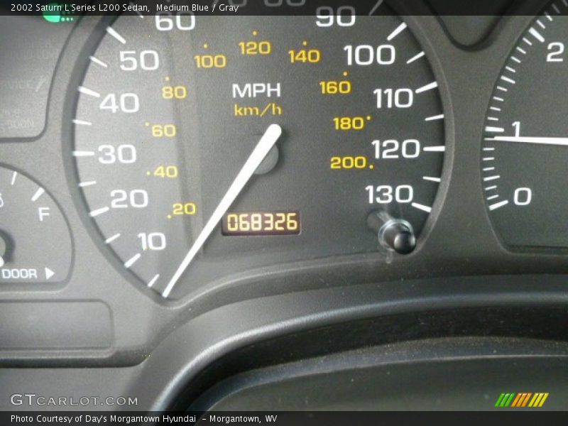 Medium Blue / Gray 2002 Saturn L Series L200 Sedan