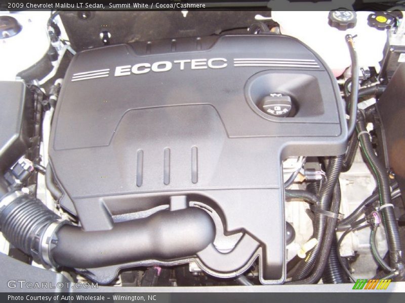 Summit White / Cocoa/Cashmere 2009 Chevrolet Malibu LT Sedan