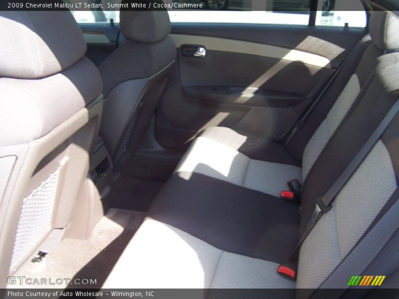 Summit White / Cocoa/Cashmere 2009 Chevrolet Malibu LT Sedan