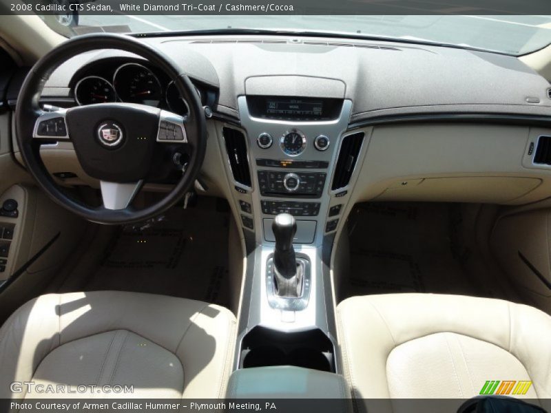 White Diamond Tri-Coat / Cashmere/Cocoa 2008 Cadillac CTS Sedan