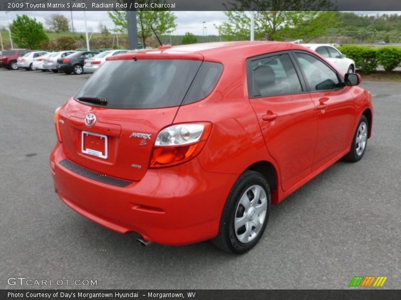 Radiant Red / Dark Charcoal 2009 Toyota Matrix S AWD