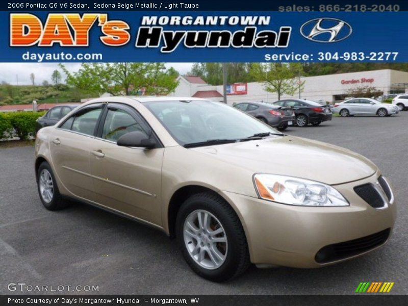 Sedona Beige Metallic / Light Taupe 2006 Pontiac G6 V6 Sedan