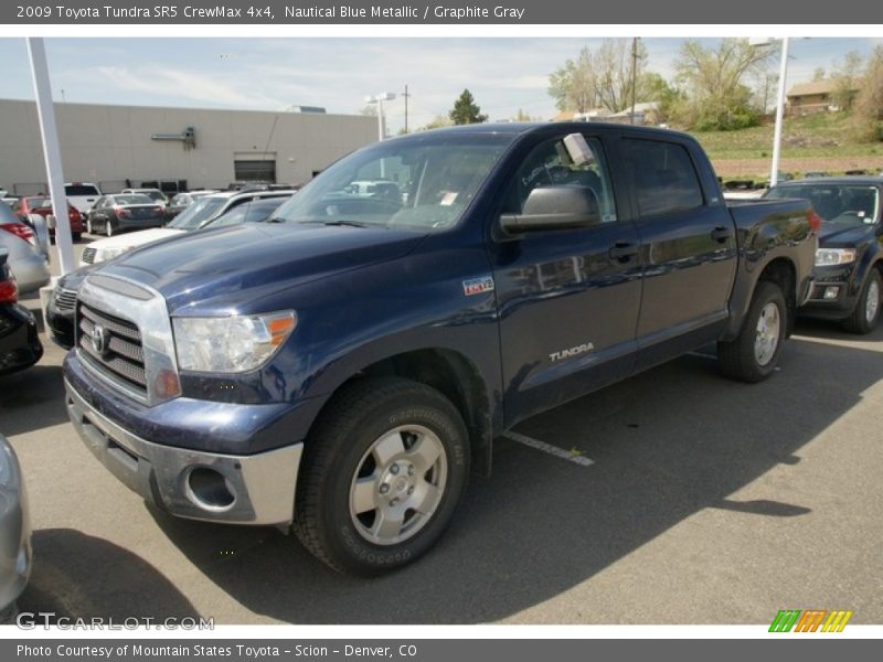 Nautical Blue Metallic / Graphite Gray 2009 Toyota Tundra SR5 CrewMax 4x4