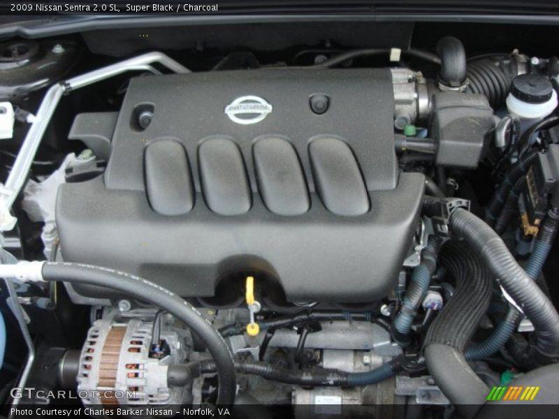 Super Black / Charcoal 2009 Nissan Sentra 2.0 SL