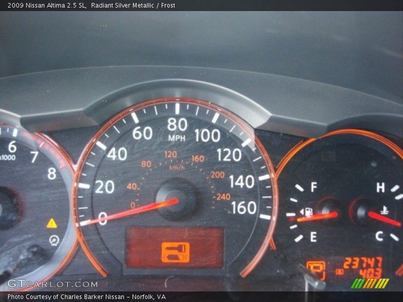 Radiant Silver Metallic / Frost 2009 Nissan Altima 2.5 SL