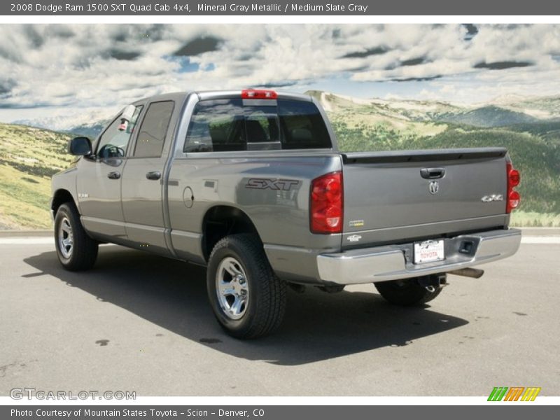 Mineral Gray Metallic / Medium Slate Gray 2008 Dodge Ram 1500 SXT Quad Cab 4x4