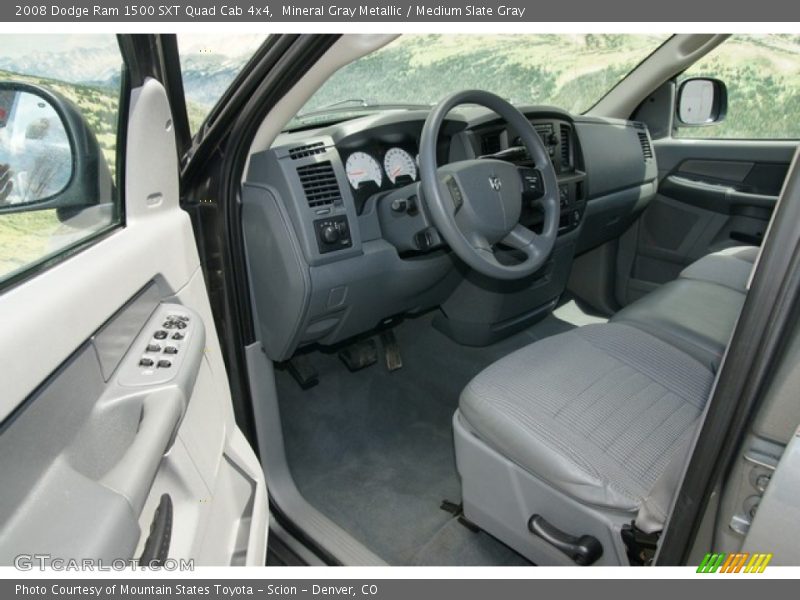Mineral Gray Metallic / Medium Slate Gray 2008 Dodge Ram 1500 SXT Quad Cab 4x4