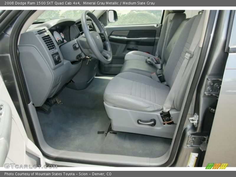 Mineral Gray Metallic / Medium Slate Gray 2008 Dodge Ram 1500 SXT Quad Cab 4x4