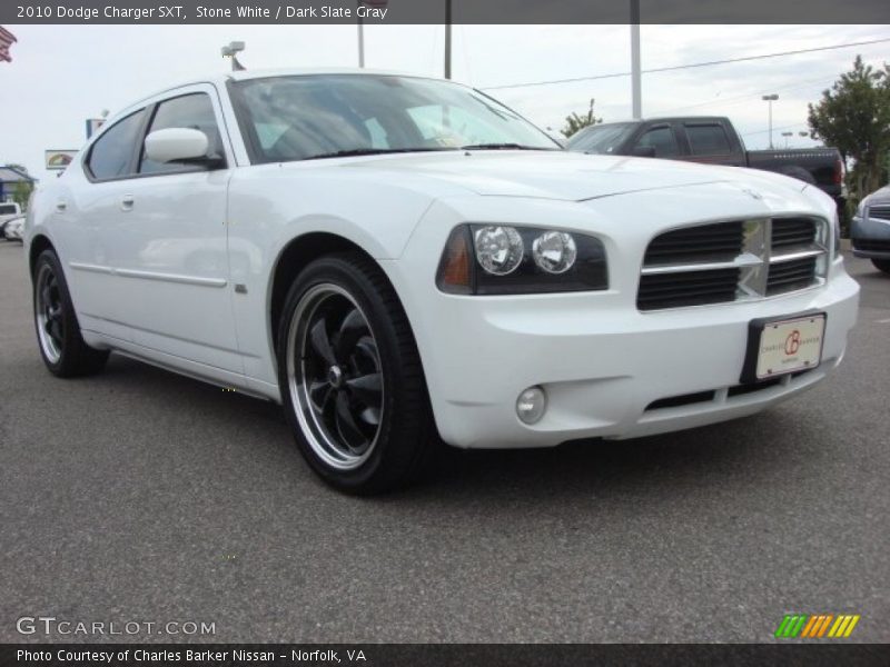 Stone White / Dark Slate Gray 2010 Dodge Charger SXT