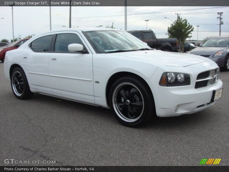 Stone White / Dark Slate Gray 2010 Dodge Charger SXT