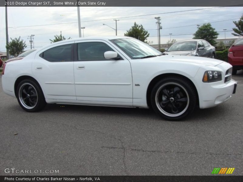 Stone White / Dark Slate Gray 2010 Dodge Charger SXT