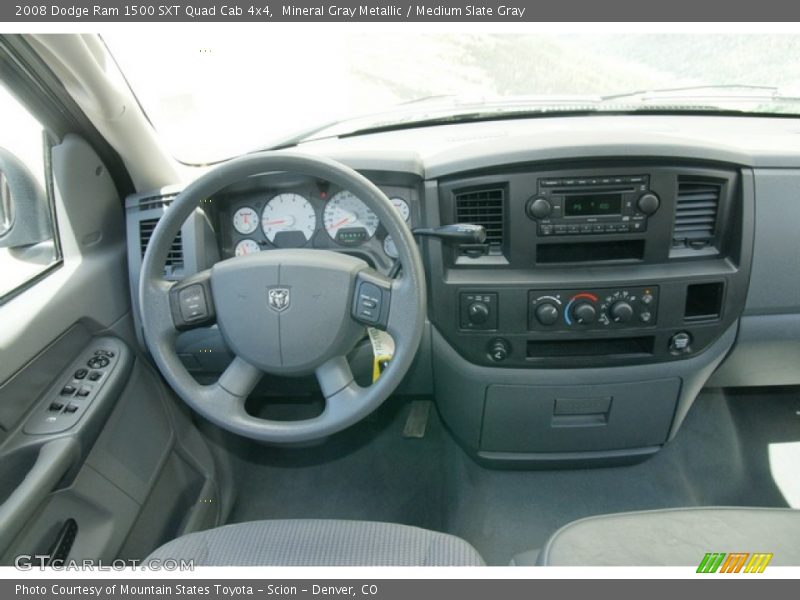 Mineral Gray Metallic / Medium Slate Gray 2008 Dodge Ram 1500 SXT Quad Cab 4x4