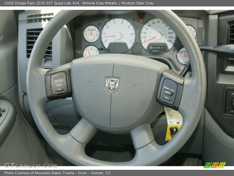 Mineral Gray Metallic / Medium Slate Gray 2008 Dodge Ram 1500 SXT Quad Cab 4x4