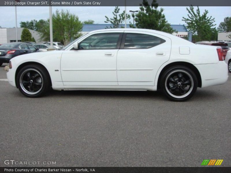 Stone White / Dark Slate Gray 2010 Dodge Charger SXT