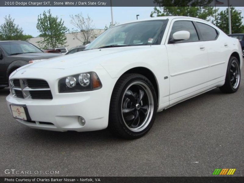 Stone White / Dark Slate Gray 2010 Dodge Charger SXT
