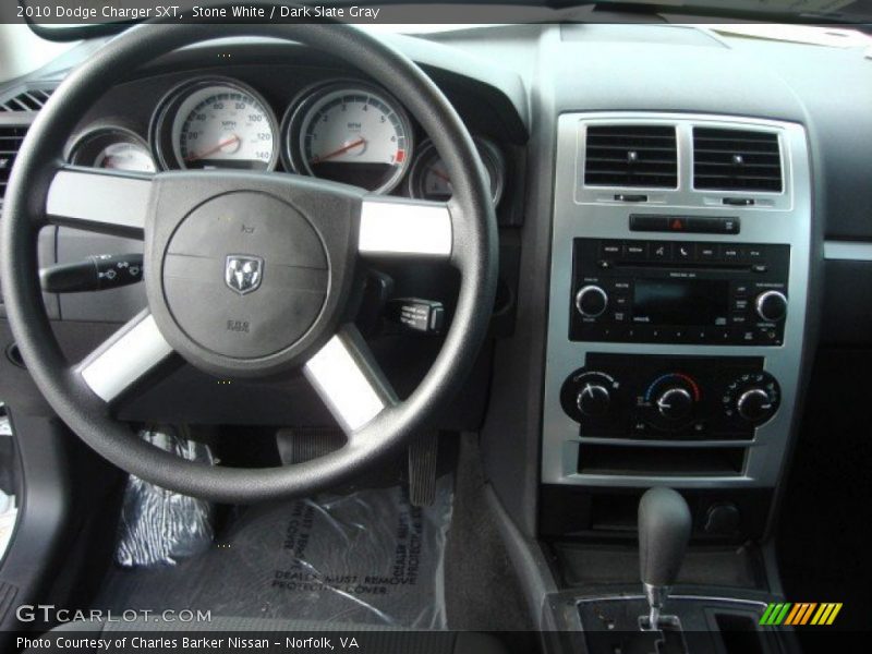 Stone White / Dark Slate Gray 2010 Dodge Charger SXT