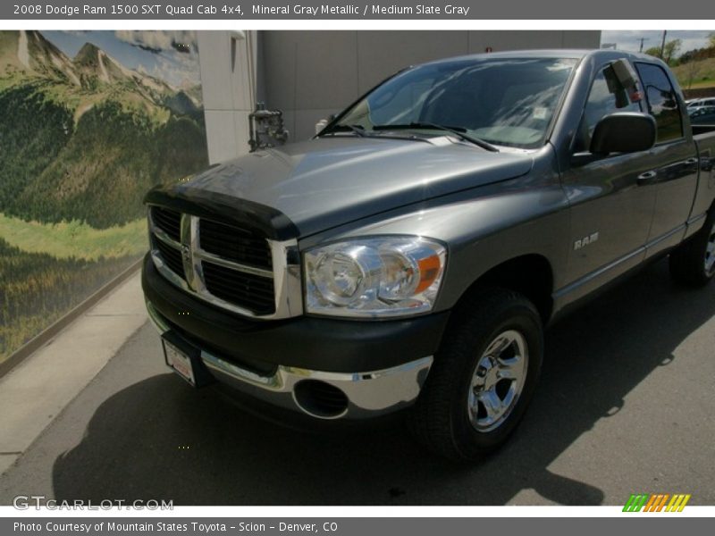 Mineral Gray Metallic / Medium Slate Gray 2008 Dodge Ram 1500 SXT Quad Cab 4x4